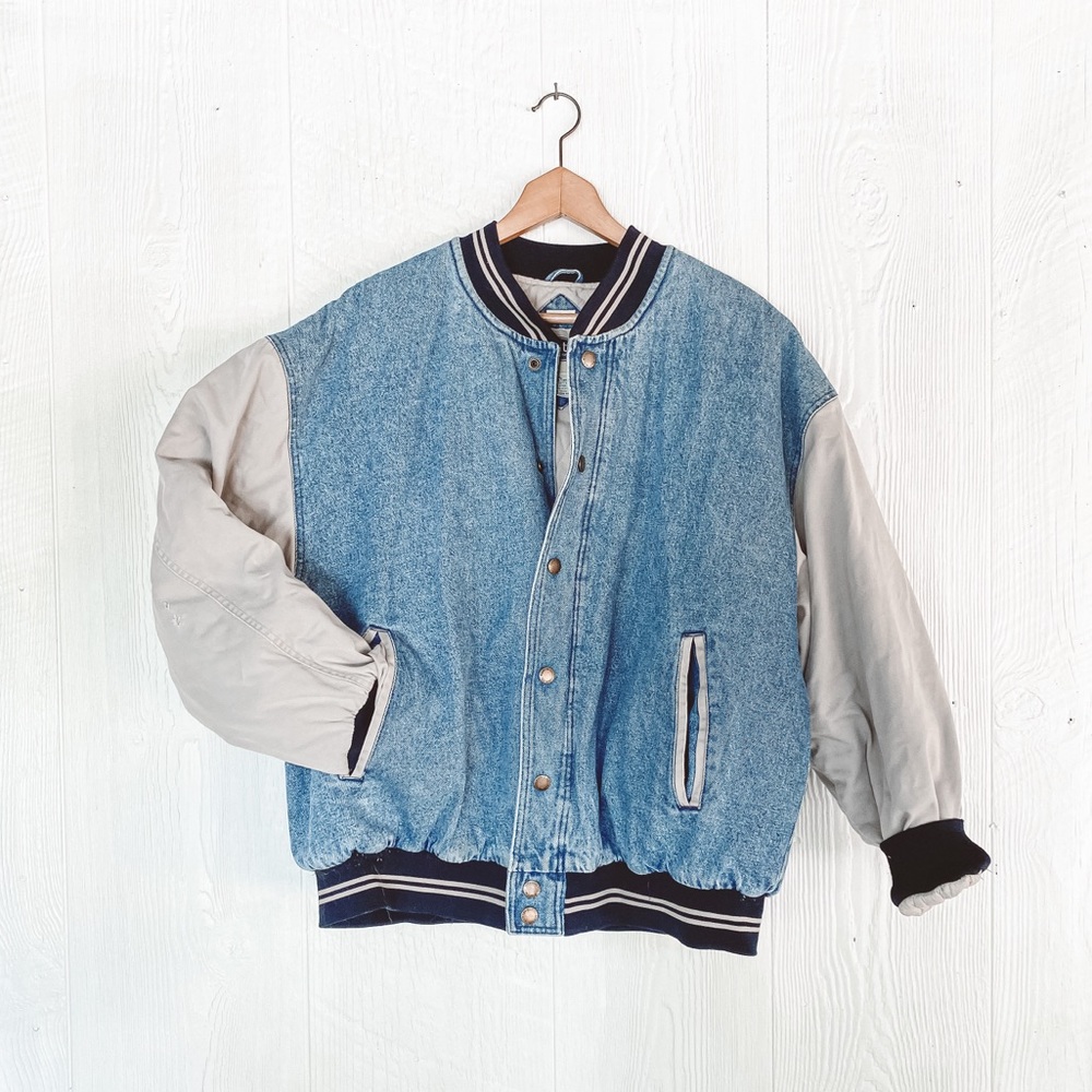 Vintage Oversized Insulated Denim Retro Jacker